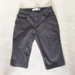 Gap Womens Capri Pants Black Boot Cut Stretch 8
